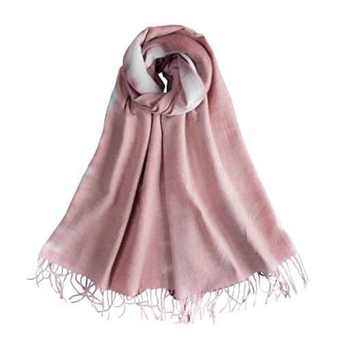 LumiSyne Winter Schal Kaschmir Schal Für Damen Farbverlauf Pashmina Schals Mit Fransen Lange Große Schal Frauen Weiche Warmer Schultertuch Stola von LumiSyne