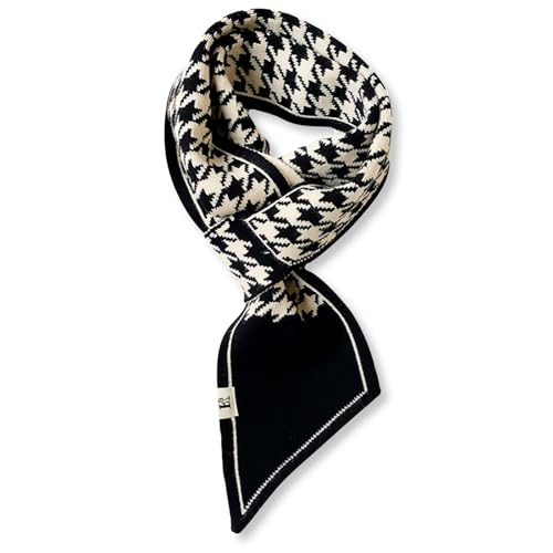 LumiSyne Winter Skinny Gestrickte Schal Damen Durchziehen Design Streifen Hahnentritt Tiger Leoparden Muster Klassische Retro Stil Kleiner Gestrickte Schal Schmaler Lange Halstuch Warme Schal Kragen LumiSyne Winter Skinny Gestrickte Schal Damen Durchziehen Design Streifen Hahnentritt Tiger Leoparden Muster Klassische Retro Stil Kleiner Gestrickte Schal Schmaler Lange Halstuch Warme Schal Kragen von LumiSyne