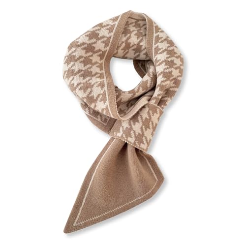 LumiSyne Winter Skinny Gestrickte Schal Damen Durchziehen Design Streifen Hahnentritt Tiger Leoparden Muster Klassische Retro Stil Kleiner Gestrickte Schal Schmaler Lange Halstuch Warme Schal Kragen LumiSyne Winter Skinny Gestrickte Schal Damen Durchziehen Design Streifen Hahnentritt Tiger Leoparden Muster Klassische Retro Stil Kleiner Gestrickte Schal Schmaler Lange Halstuch Warme Schal Kragen von LumiSyne