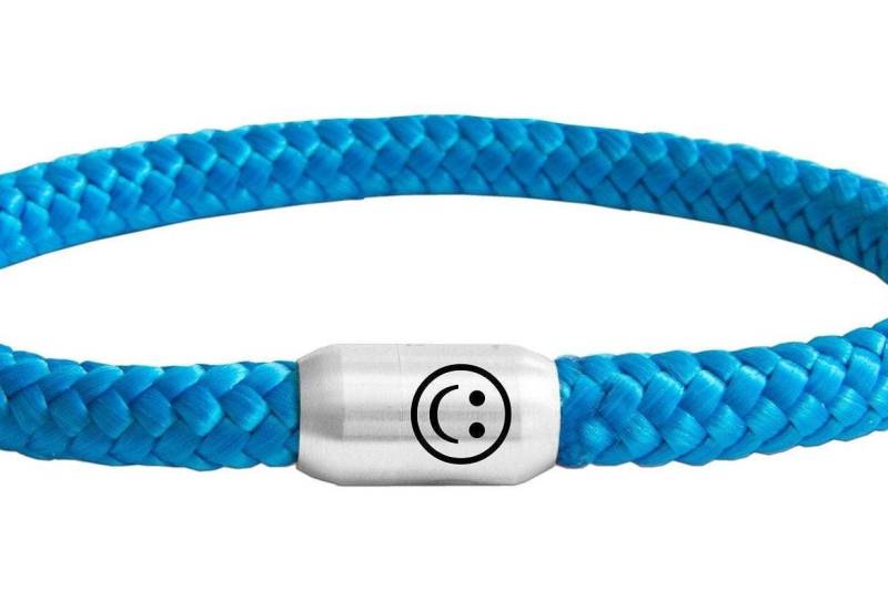Segeltau-Armband 8mm Mit Smiley-Emoji-Gravur Und Magnetverschluss - in Verschiedenen Farben Längen Erhältlich Segeltau-Armband 8mm Mit Smiley-Emoji-Gravur Und Magnetverschluss - in Verschiedenen Farben Längen Erhältlich von LumiViva