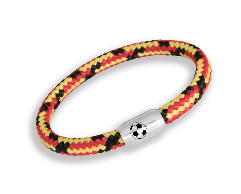 Segeltau Fußball Fan Armband "Germany" | Edelstahl Magnetverschluss Gravur Unisex 8 Mm Durchmesser Ø Segeltau Fußball Fan Armband "Germany" | Edelstahl Magnetverschluss Gravur Unisex 8 Mm Durchmesser Ø von LumiViva