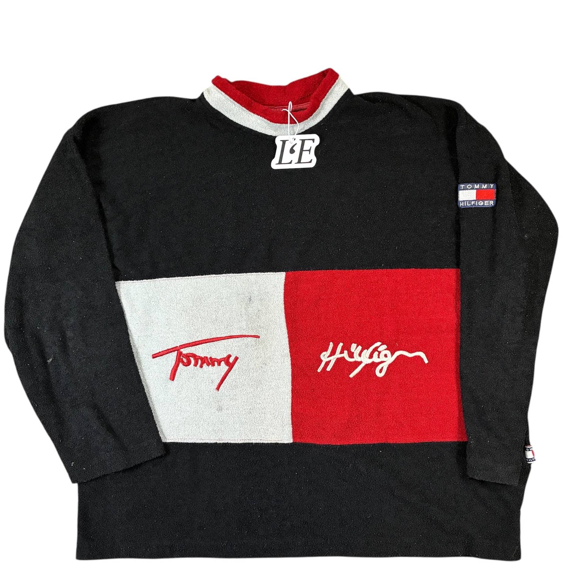 Tommy Hilfiger Fleece Sweatshirt Gr. L von LumiereEpoqueStore