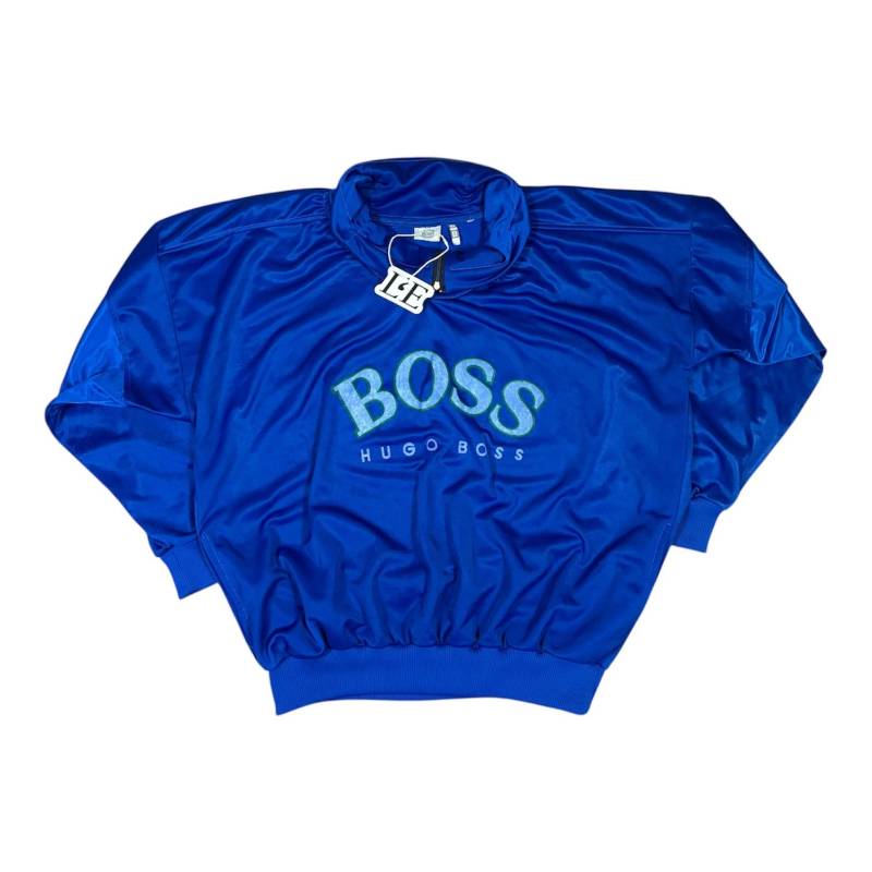 Vintage Herren Hugo Boss Blauer Pullover Lässig Sportlich Größe M von LumiereEpoqueStore