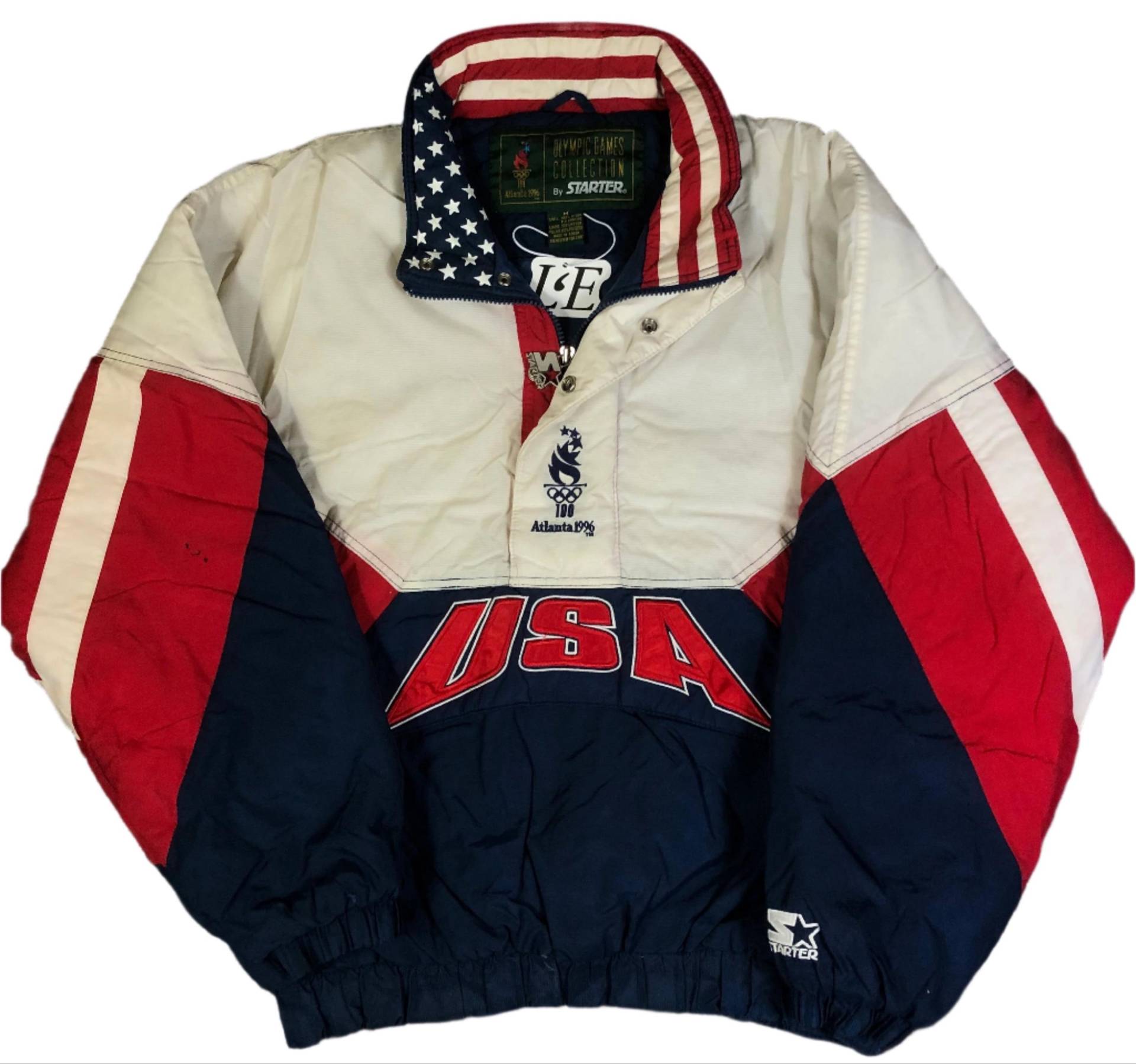 Vintage Starter Atlanta 1996 Olympia Usa Jacke Gr. M von LumiereEpoqueStore