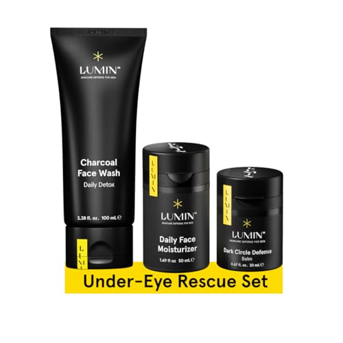Lumin Dark Circle Repair Set für Männer – Dark Circle Defense Augenbalsam, Charcoal Face Wash Gesichtsreiniger, Daily Moisturizer Feuchtigkeitscreme – Gesichtspflege Männer, 2 Monate Vorrat Lumin Dark Circle Repair Set für Männer – Dark Circle Defense Augenbalsam, Charcoal Face Wash Gesichtsreiniger, Daily Moisturizer Feuchtigkeitscreme – Gesichtspflege Männer, 2 Monate Vorrat von Lumin