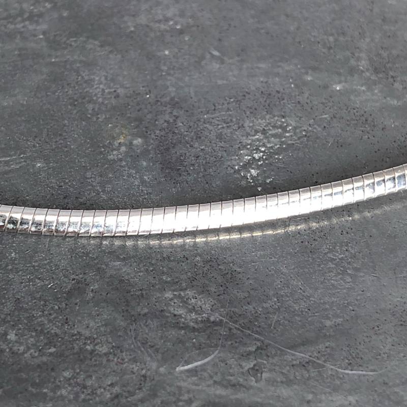 sterling Silber Kette - Omega 2, 5 Mm Oval 16/18 Zoll sterling Silber Kette - Omega 2, 5 Mm Oval 16/18 Zoll von LuminaJewellery