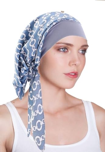 Luminary Kunstseiden-Turban-Mütze Stretch-Haarband Zopfmütze Piratenmütze Chemotherapie-Mütze (1) von Luminary