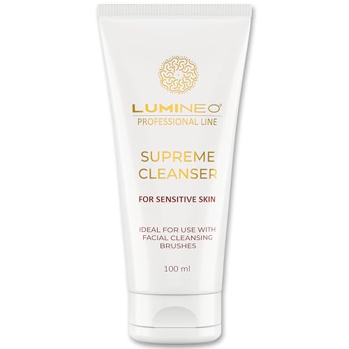 Lumineo Gesichtsgel, für elektrische Gesichtsbürsten entwickelt, Gesichtsreinigungsgel, besonders geschmeidig, Gesichtswaschgel, Porenreinigung, Make-Up Entferner für das Gesicht (Empfindliche Haut) von Lumineo