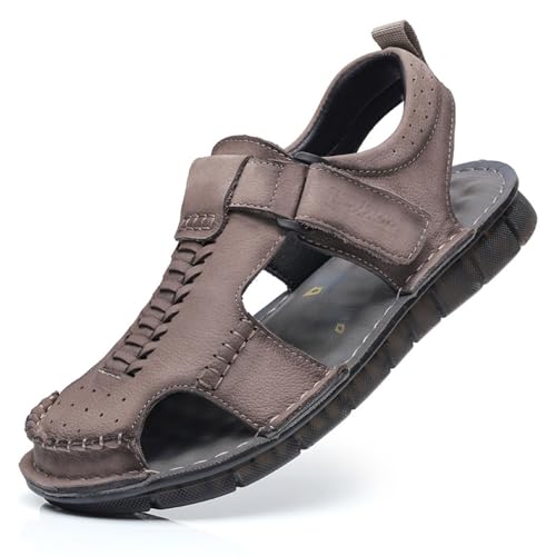 Herrensandalen outdoorschuhe,Männer Sport-Outdoor Atmungsaktive Sandale,Sport Outdoor Beach Geschlossene Sandalen,Leicht und atmungsaktiv Strand Wandersandale,Für den Strandsommer im Freien von LuminescentDream