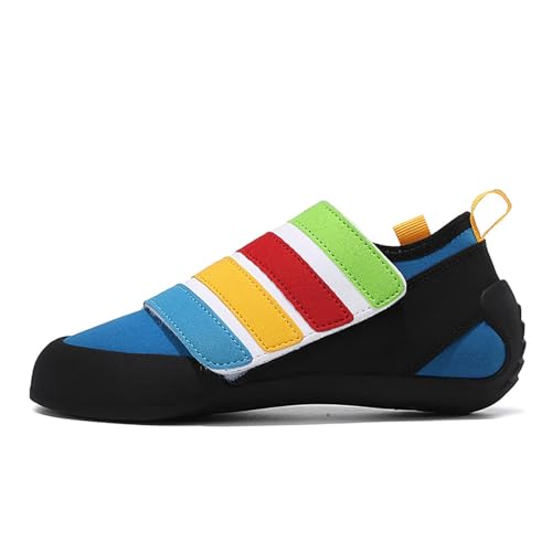 Kinder Boulderschuhe,Kletterschuhe Herren Damen,Rock Bouldern Trainingsschuhe Anfänger rutschfeste Wand Kletterschuhe Einfaches An- und Ausziehen Atmungsaktive Kletterschuhe ,Kinder Herren Damen von LuminescentDream