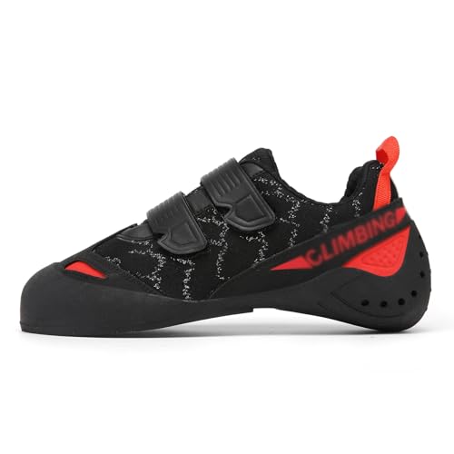 Kletterschuhe Herren Damen,Kletterschuhe Boulderschuhe,Kletterschuhe für Kinder,Jugend Klettern Bouldern Trainingsschuhe Leicht Atmungsaktiv Sportschuhe ,Indoor-Kletterschuhe Für Fitnessstudio von LuminescentDream