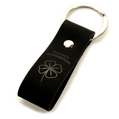 Luminick Leder Schlüsselanhänger Kleiner Glücksbringer mit Prägung, mit Kleeblatt, als Geschenk für Auto, Motorrad, Gastgeschenk, Prüfung, Frauen Männer Liebe Glück Luminick Leder Schlüsselanhänger Kleiner Glücksbringer mit Prägung, mit Kleeblatt, als Geschenk für Auto, Motorrad, Gastgeschenk, Prüfung, Frauen Männer Liebe Glück von Luminick