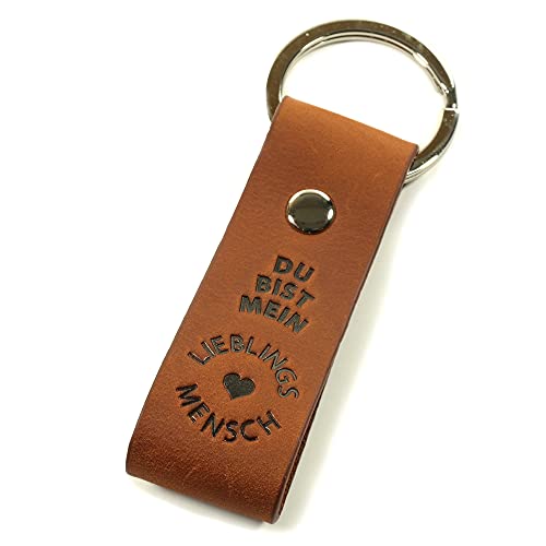 Schlüsselanhänger Du bist mein Lieblingsmensch, Leder, Herz, Liebe, Geschenkbox, Schlüsselring, Geschenk für Männer Frauen Freund Freundin Kollegin Schlüsselanhänger Du bist mein Lieblingsmensch, Leder, Herz, Liebe, Geschenkbox, Schlüsselring, Geschenk für Männer Frauen Freund Freundin Kollegin von Luminick