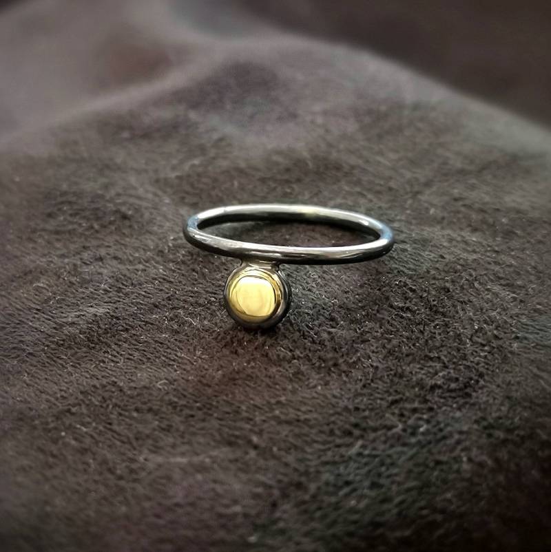 The Sun. Statement Ring. Sterling Silver Delicate Ring von LuminousHole