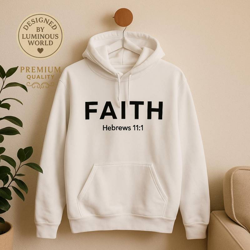 Handgemachter Glaube Hoodie Hebräerbrief 11 Inspiration - Spirituelle Kleidung Handgemachter Glaube Hoodie Hebräerbrief 11 Inspiration - Spirituelle Kleidung von Luminousworldstore