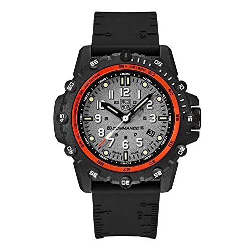 Luminox Commando Frogman XS.3301 Herrenuhr 46mm - Militäruhr in Schwarz/Grau mit Datumsanzeige 200m wasserdicht von Luminox
