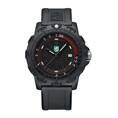 Luminox - G Kollektion Never Get Lost - Herren Uhr - Hergestellt in der Schweiz 45mm - X2.2422 -Taucheruhr in Schwarz mit Datumsanzeige - 100m Wasserdicht - Herrenuhr von Luminox