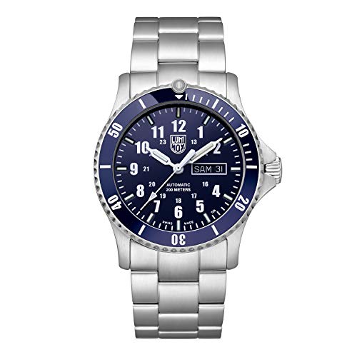 Luminox Herren Sport Uhr Automatic Sport Timer in der Farbe Silber mit Edelstahlarmband, Gehäusedurchmesser: 42 mm, XS.0924 von Luminox