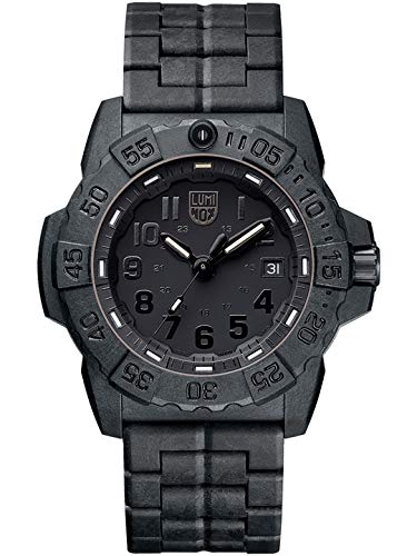 Luminox Herren Analog Schweizer Quarzwerk Uhr mit Kohlefaser Armband XS.3502.BO.L von Luminox