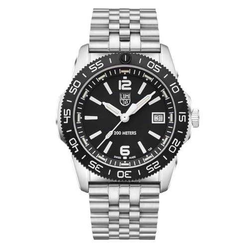 Luminox Herren Analog Schweizer Quarzwerk Uhr mit Edelstahl Armband XS.3122M von Luminox