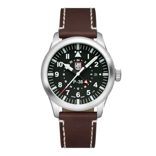 Luminox Herren Analog Schweizer Quarzwerk Uhr mit Leder Armband XA.9521 von Luminox