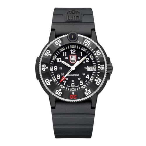 Luminox Herren Analog Schweizer Quarzwerk Uhr mit Gummi Armband XS.3001.H.Set von Luminox