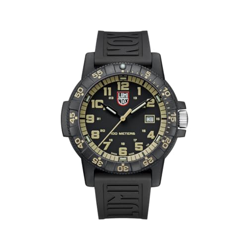 Luminox - Leatherback SEA Turtle Giant XS.ZC33 - Herrenuhr 44mm - Taucheruhr in Schwarz mit Datumsanzeige - 100m Wasserdicht - Herren Uhr - Hergestellt in der Schweiz von Luminox