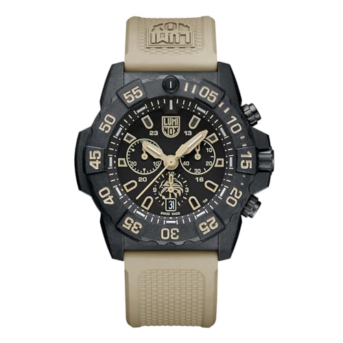 Luminox Herren Chronograph Schweizer Quarzwerk Uhr mit Gummi Armband XS.3590.NSF.Set von Luminox