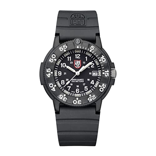Luminox Original Navy Seal XS.3001.F Herrenuhr 43mm - Militäruhr in Schwarz mit Datumsanzeige 200m wasserdicht von Luminox