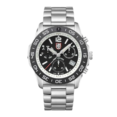 Luminox Pacific Diver – Herren-Taucheruhr – Uhren für Herren – 44 mm – Schweizer Quarz – 200 m wasserdicht – Saphirglas – Edelstahlgehäuse – immer sichtbar – hergestellt in der Schweiz, X3.CA41.M von Luminox