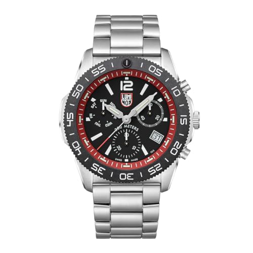 Luminox Pacific Diver – Herren-Taucheruhr – Uhren für Herren – 44 mm – Schweizer Quarz – 200 m wasserdicht – Saphirglas – Edelstahlgehäuse – immer sichtbar – hergestellt in der Schweiz, X3.CA55.M von Luminox