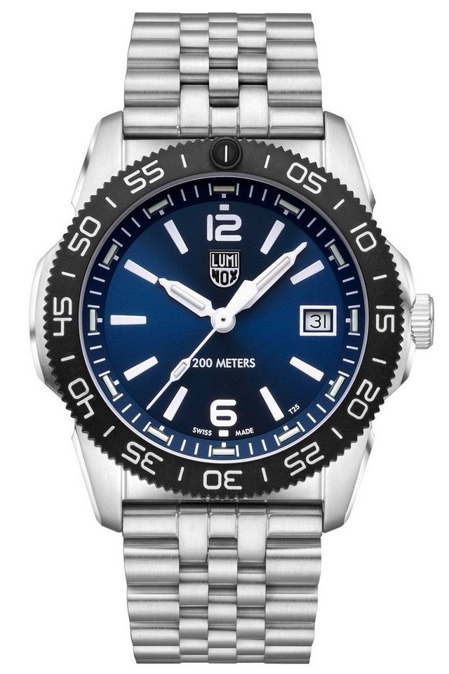 Luminox Taucheruhr Pacific Diver Stahl/Blau mit 2 Bändern von Luminox