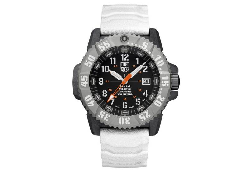 Luminox Taucheruhr für Männer Weiß/Schwarz mit 2 Bändern von Luminox