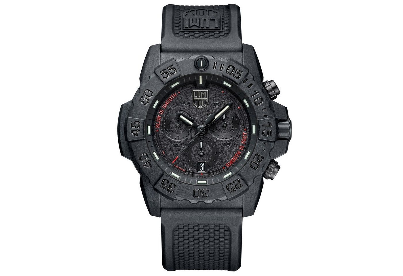 Luminox Taucheruhr für Navy Seal Schwarz/Rot von Luminox