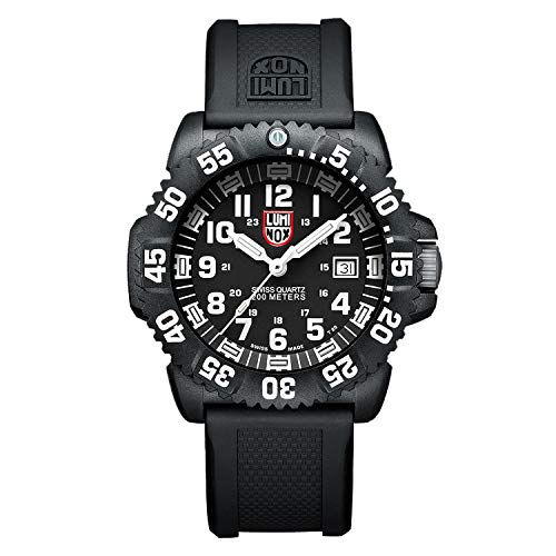 Luminox Original Navy Seal XS.3051.F Herrenuhr 44mm - Taucheruhr in Schwarz mit Datumsanzeige 200m wasserdicht von Luminox