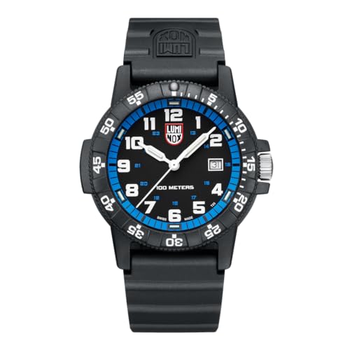 Luminox Herren Analog Quarz Uhr mit Gummi Armband XS.0324, Schwarz von Luminox