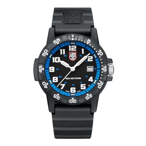 Luminox Herren Analog Quarz Uhr mit Gummi Armband XS.0324, Schwarz von Luminox