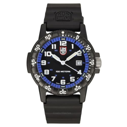 Luminox Herren Analog Quarz Uhr mit Gummi Armband XS.0324, Schwarz von Luminox