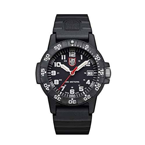 Luminox Leatherback SEA Turtle XS.0301.L Herrenuhr Klein 39mm - Militäruhr in Schwarz mit Datumsanzeige 100m wasserdicht von Luminox