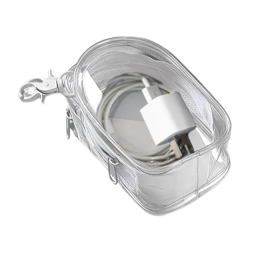 Durchsichtiger Schlüsselanhänger – kleine Geldbörse mit Schlüsselanhänger, kleine Münzbörse, Ladekabeltasche, transparente Tasche, Aufbewahrungstaschen, kleine Tasche für die Organisation von von Lumiscent