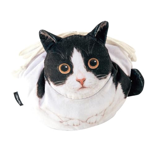 Kosmetiktasche in Katzenform – Kätzchen-Make-up-Tasche mit Kordelzug, Katzen-Make-up-Tasche für Frauen, lustiges Kätzchen-Design, weich und tragbar, Make-up-Reisetasche, Organizer für Badezimmer, Kosmetiktasche in Katzenform – Kätzchen-Make-up-Tasche mit Kordelzug, Katzen-Make-up-Tasche für Frauen, lustiges Kätzchen-Design, weich und tragbar, Make-up-Reisetasche, Organizer für Badezimmer, von Lumiscent
