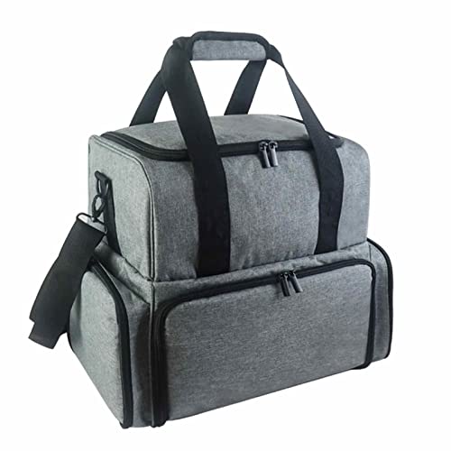 Nagellack-Aufbewahrungstasche, Fingernagellack-Etui, Nagellack-Organizer, tragbare Nagel-Lippenstift-Schönheits-Werkzeugbox, doppellagige Nagellackaufbewahrung und Nageltrockner-Etui, Grau Nagellack-Aufbewahrungstasche, Fingernagellack-Etui, Nagellack-Organizer, tragbare Nagel-Lippenstift-Schönheits-Werkzeugbox, doppellagige Nagellackaufbewahrung und Nageltrockner-Etui, Grau von Lumiscent