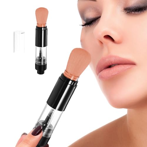 Reise-Sprüh-Applikatorpinsel – Reise-Sprüh-Applikatorpinsel | Nachfüllbarer Puderpinsel | Wiederverwendbarer einziehbarer Applikatorpinsel – tragbares Make-up-Pinsel-Applikator-Werkzeug für Frauen, Mu von Lumiscent