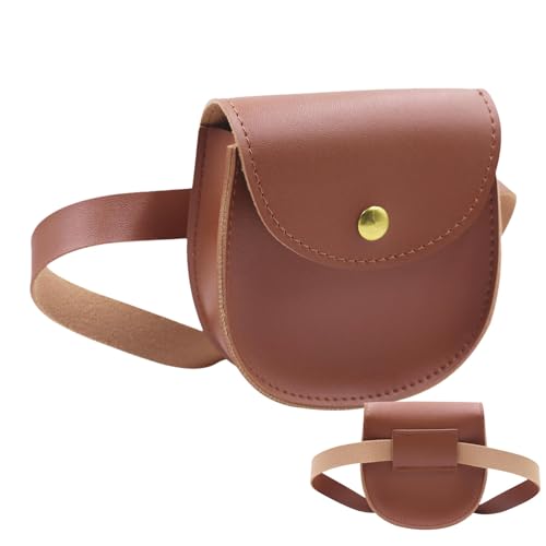 Umhängetasche, Hüfttasche aus Pu-Leder, Umhängetasche mit verstellbarem Riemen, Mini-Umhängetasche für Kinder, Schultertasche für Picknick, Party, Shopping von Lumiscent