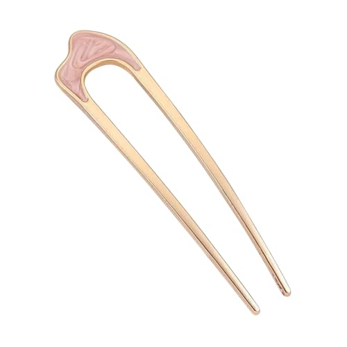 Vintage U-förmige Haarnadel aus Metall – Haargabel aus Metall | Kurzhaarfrisur-Accessoires Haarstäbe | Haarstäbchen aus Metall | Haar- -Pins | Metall-U-förmige Haar-Seitenkämme für Frauen, Mädch von Lumiscent