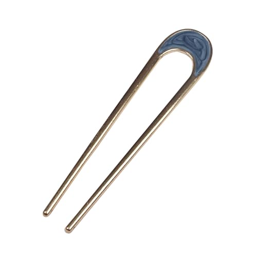 Vintage U-förmige Haarnadel aus Metall – Haargabel aus Metall | Kurzhaarfrisur-Accessoires Haarstäbe | Haarstäbchen aus Metall | Haar- -Pins | Metall-U-förmige Haar-Seitenkämme für Frauen, Mädch von Lumiscent