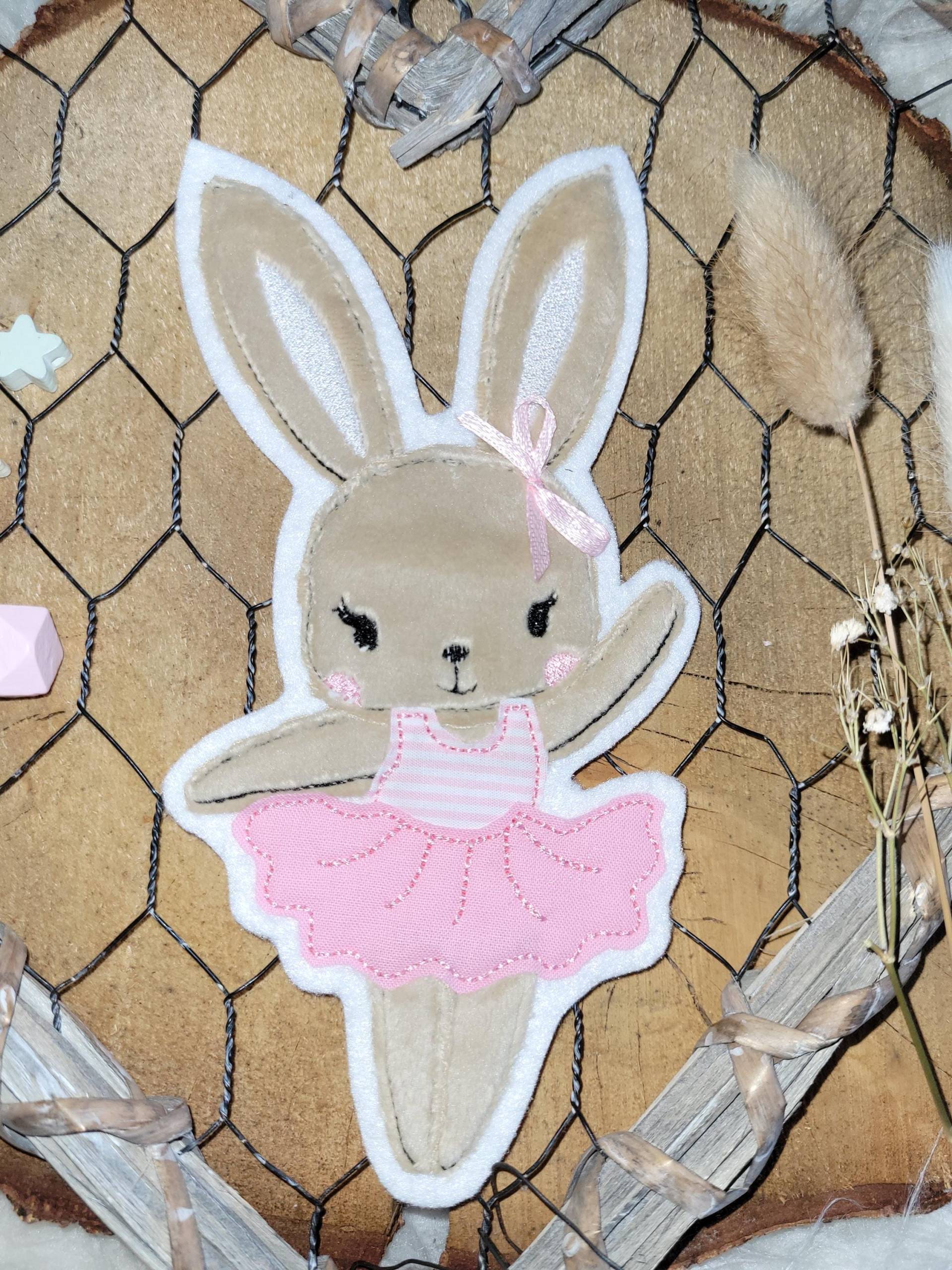 Applikation Ballerina Hase, Aufnäher, Flicken Applikation Ballerina Hase, Aufnäher, Flicken von Lummpitz
