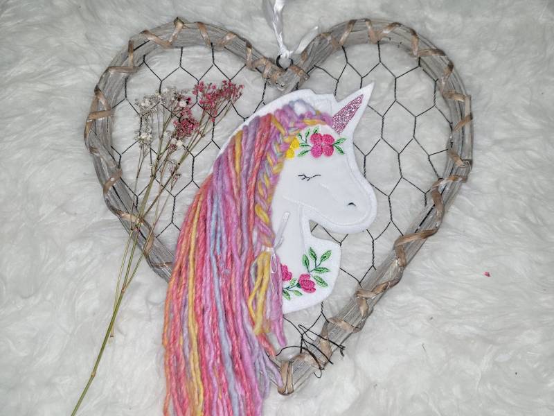 Applikation Boho Einhorn Mit Glitzerhorn Applikation Boho Einhorn Mit Glitzerhorn von Lummpitz