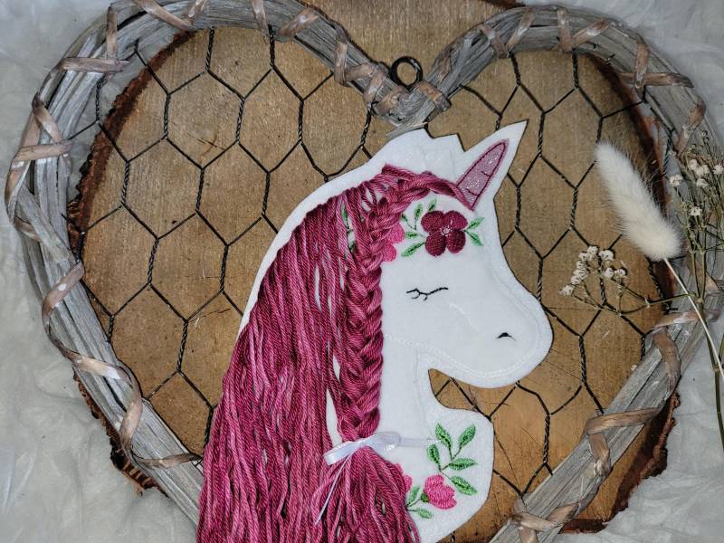 Applikation Boho Einhorn Mit Glitzerhorn Applikation Boho Einhorn Mit Glitzerhorn von Lummpitz