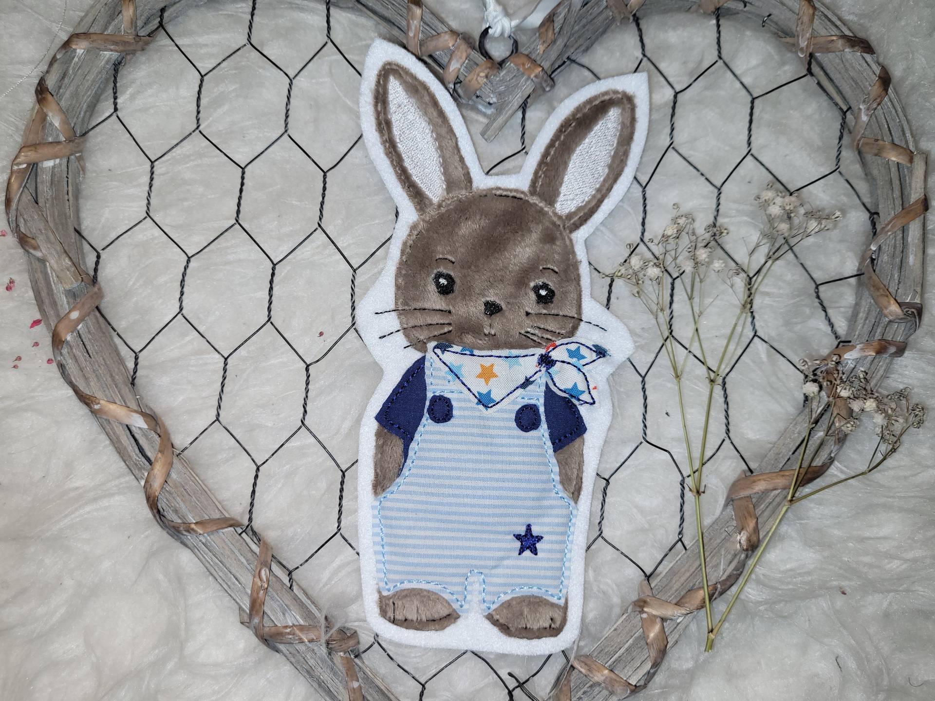 Applikation Hasen Junge, Hase, Aufnäher, Flicken Applikation Hasen Junge, Hase, Aufnäher, Flicken von Lummpitz